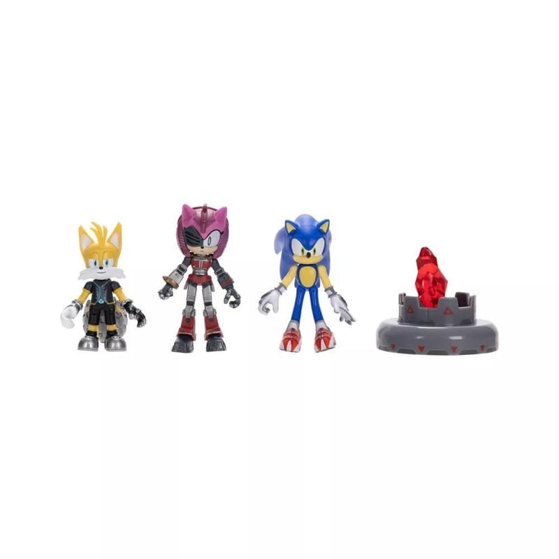 Sonic Prime 2.5" Figure Multipack with Sonic, Tails Nine & The Prism Shard with display base! - Image 3