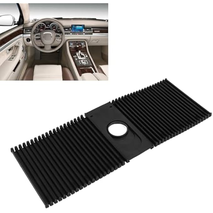 rayihni Cryfokt LHD Center Gear Lever Strip Cover Sturdy 4E1713187A Replacement Wear Resistant Console Blind Lever Dust Cover for 4E S8 D3 - Image 4