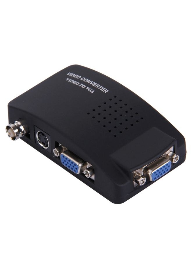 BURAQ - BNC / S-Video to VGA Video Converter(US Plug) - Image 1