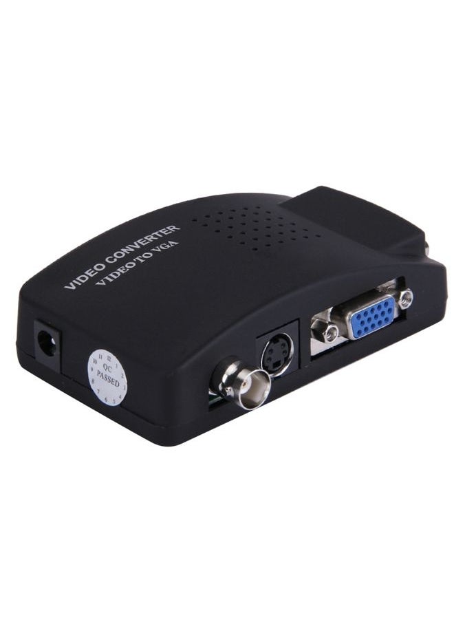 BURAQ - BNC / S-Video to VGA Video Converter(US Plug) - Image 1
