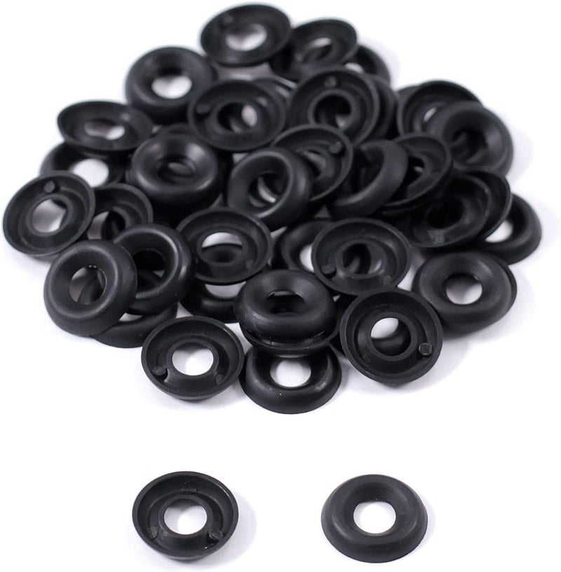 Holstex Colored Nylon Finishing Washers - (Color Collection) - (50 Pack) - (0.530 Inch Diameter) Round Top - for KYDEX Holsters, Auto Trim, Art Projects, Home Improvement - Image 2