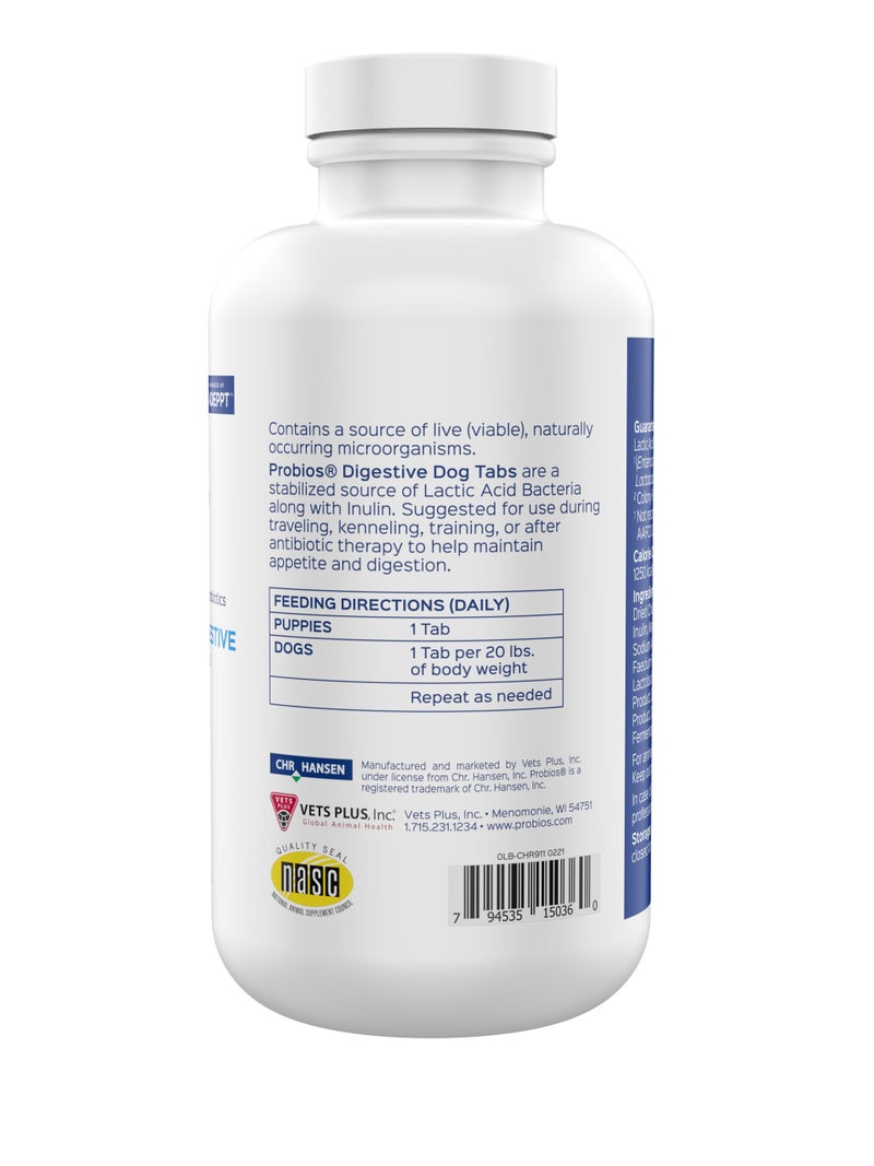 Probios Vet Plus 180 Count Probios Digestive Dog Tablet - Image 3
