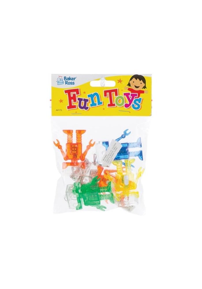Baker Ross Flashing Robot Keyrings (Pack of 5) - Colorful LED Keychains - Image 3