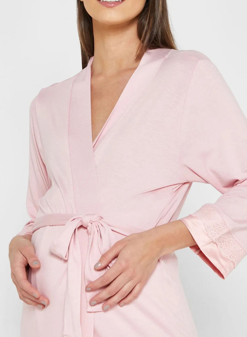 Catherine Belt Detail Knitted Robe
