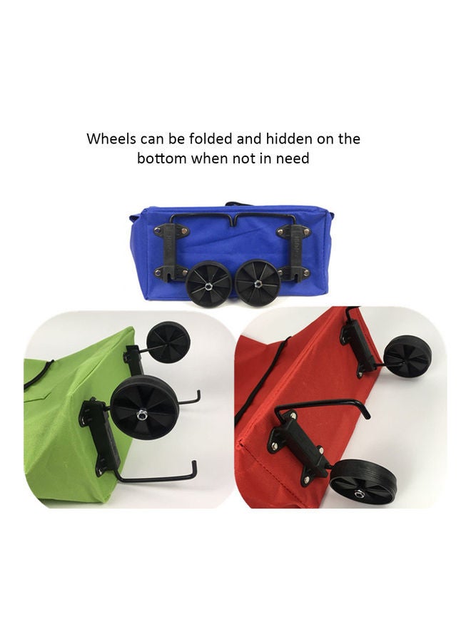 Loquat Shopping Cart Reusable Grocery Bag Red 40x3.5x16cm - Image 3