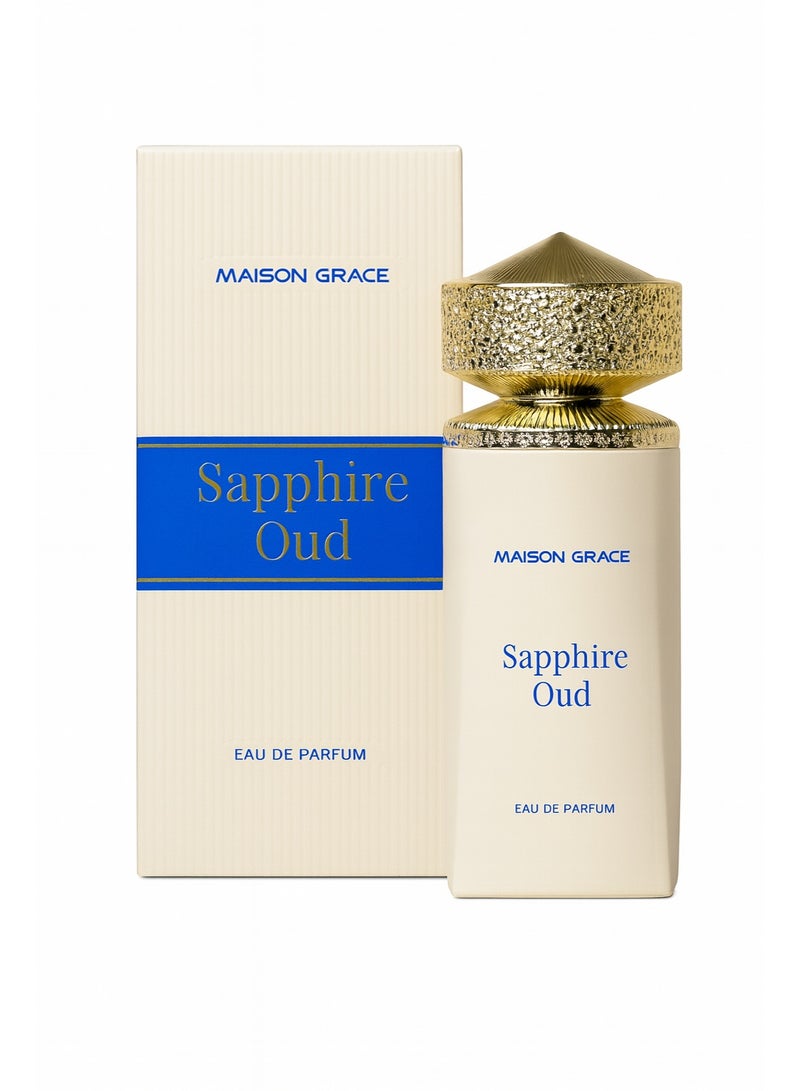 Grace Perfumes Sapphire Oud Perfume 100ml – Bold & Exotic Unisex Eau de Parfum Long-Lasting Fragrance - Image 2