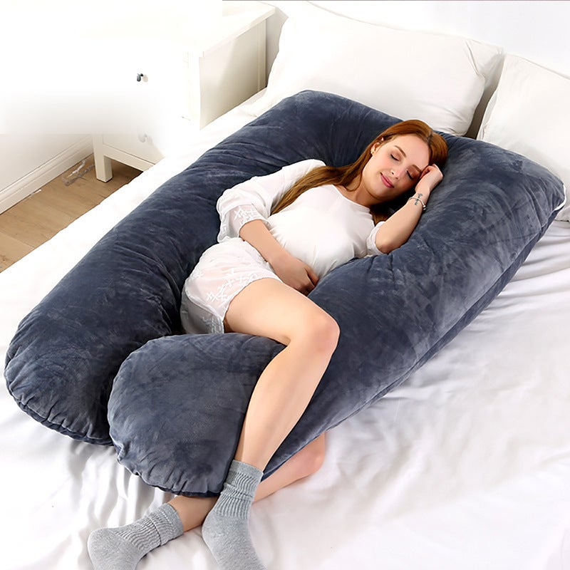 U-Shaped Cotton Pregnant Women Pillow Cushion Waist Pillow Multifunctional Waist Side Sleeping Pregnant Women Body Pillow - Image 5