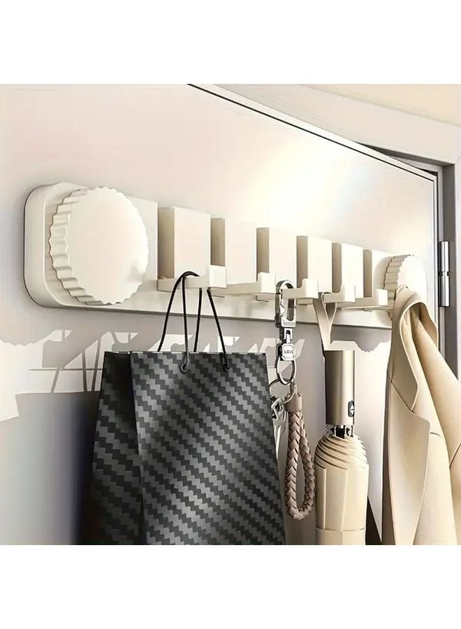 منظم أبواب ثقيل أبيض مع كوب شفط رف حائط مثبت بدون حفر - Image 5