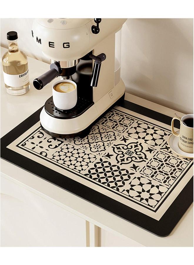 HOMESTAR Coffee Mat Bar Hide Stain Absorbent Drying with Waterproof Rubber Backing 30*40CM  - Image 2