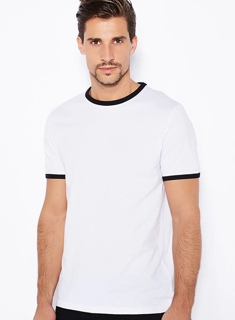 TOPMAN Ringer Slim Fit T-Shirt
