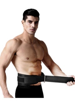 Generic Back Support Lumbar Support Belt Lower Back Brace for Pain Relief Sciatica Herniated Disc Scoliosis Posture Correction Adjustable Mesh Support Straps for Men Women Fitness Waist Protection (Black, L)  - Image 1