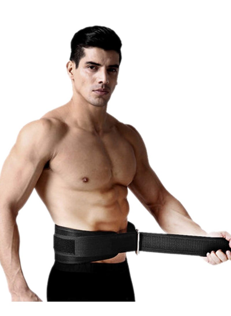 Back Support Lumbar Support Belt Lower Back Brace for Pain Relief Sciatica Herniated Disc Scoliosis Posture Correction Adjustable Mesh Support Straps for Men Women Fitness Waist Protection (Black, L) - Image 1