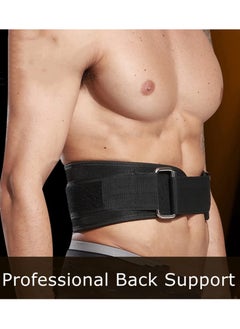 Generic Back Support Lumbar Support Belt Lower Back Brace for Pain Relief Sciatica Herniated Disc Scoliosis Posture Correction Adjustable Mesh Support Straps for Men Women Fitness Waist Protection (Black, L)  - Image 2