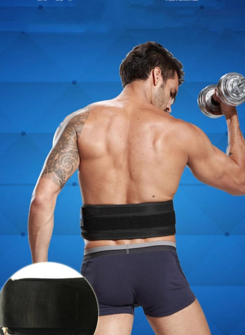 Back Support Lumbar Support Belt Lower Back Brace for Pain Relief Sciatica Herniated Disc Scoliosis Posture Correction Adjustable Mesh Support Straps for Men Women Fitness Waist Protection (Black, L) - Image 4