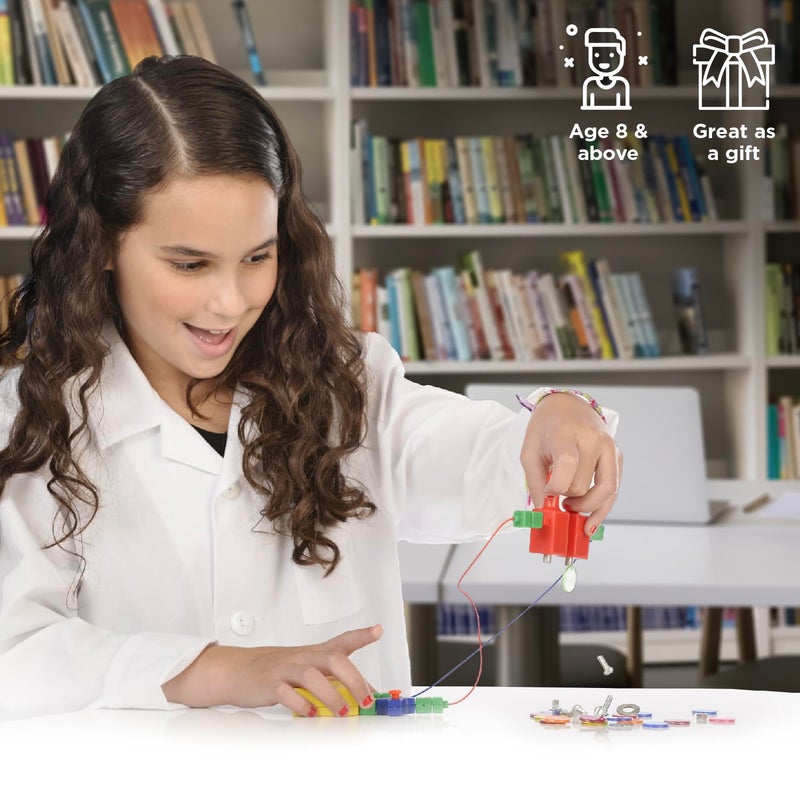 Thames & Kosmos Electricity & Magnetism Science Kit | 62 Safe Experiments Investigating Magnetic Fields & Forces for Ages 8+ | Assemble Electric Circuits with Easy Snap-Together Blocks - Image 3