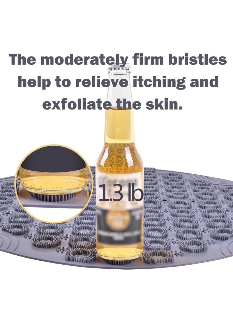 SYOSI Body Back Cleaning Bath Brush, Hands-Free Shower Massage Scrubber, 21.6-Inch Diameter with 89 Strong Suction Cups for Wall Attachment - Image 2