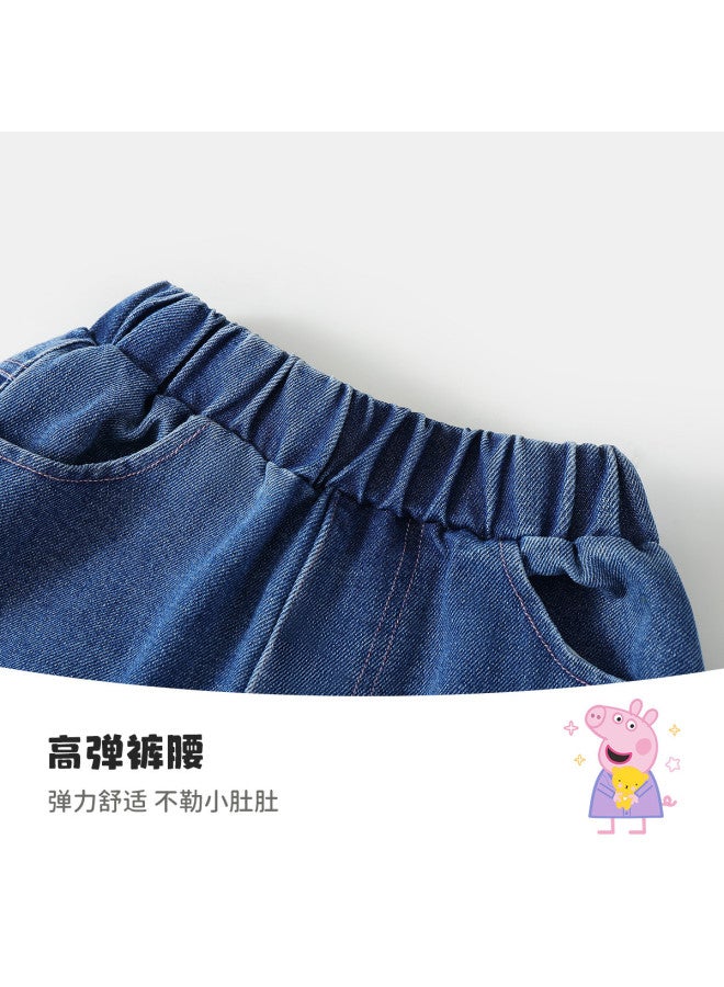 Peppa Pig spring 2025 Girls' Loose Wide-leg Jeans - Fashionable & Versatile Kids' Casual Pants - Image 5