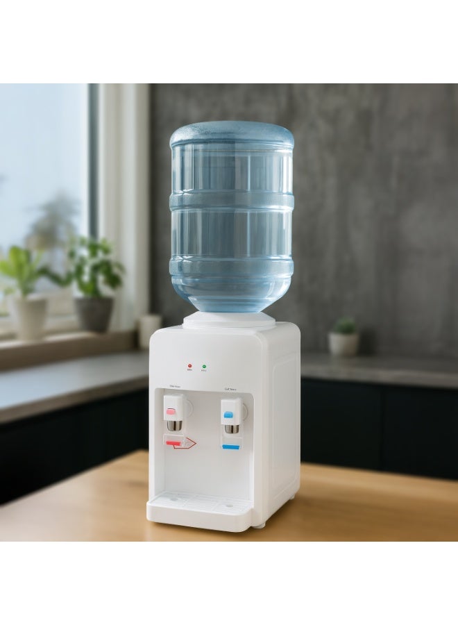 توسكانا يو موزّع مياه تسخين وتبريد بغطاء علوي قابل للإزالة لتثبيت قارورة المياه، كولر ماء بقدرة تسخين 550 واط وتبريد 70 واط ويوفّر ماء ساخن بدرجة 95 وماء بارد بدرجة 15، قفل أمان و موشر ضوئي - Image 1