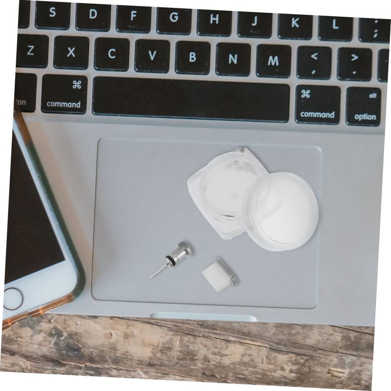 2 Pcs Reusable Silver Phone Charging Port Protective Caps Easy Install - Image 4