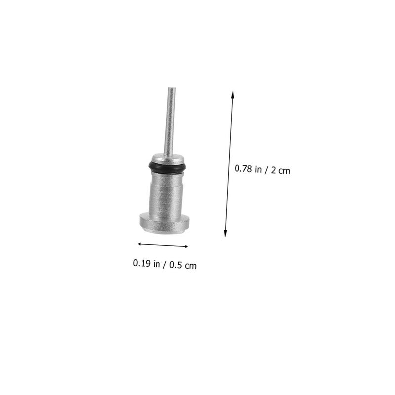 2 Pcs Reusable Silver Phone Charging Port Protective Caps Easy Install - Image 5
