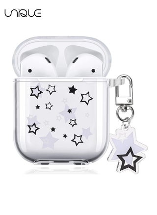 For Airpod 1/2 Cover Case - Clear Softshell with Star Keychain, Cute Charm Star Design, AirPods 2nd and 1st Gen Cases - pzsku/ZD77DF8B0C7FBDBF2CA66Z/45/_/1715414239/abf5886f-a1e2-4f68-9e9e-b1f10f252f85