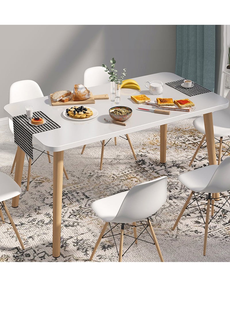 Dining Table White Kitchen Dining Table 100*60cm Kitchen Table Wood Coffee Table Tea Table Office Conference Pedestal Desk Small Modern Dinner Table for Living Room, Kitchen - pzsku/ZD77E03EFEF734D45DA87Z/45/_/1716446571/37b7c1ee-8747-40a2-996c-00991cf24103