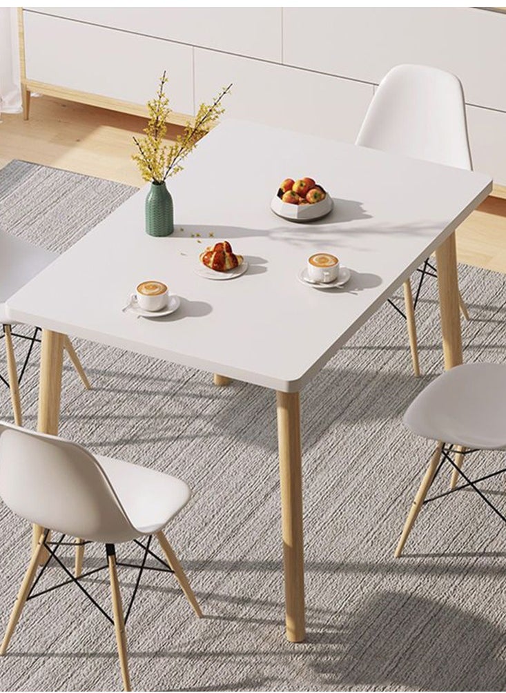 Dining Table White Kitchen Dining Table 100*60cm Kitchen Table Wood Coffee Table Tea Table Office Conference Pedestal Desk Small Modern Dinner Table for Living Room, Kitchen - pzsku/ZD77E03EFEF734D45DA87Z/45/_/1716446573/9810bfcf-a561-475b-aeb7-027ccff9c1ee