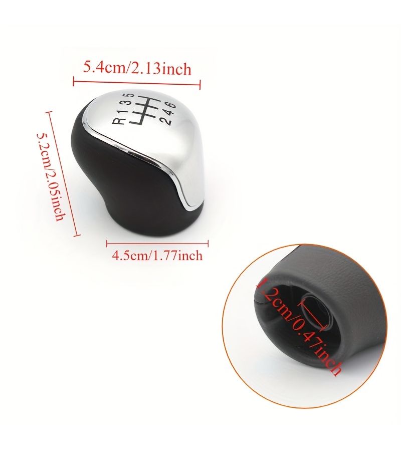 6 Speed Gear Shift Knob Manual Shifter Lever Black Interior Replacement For Ford Focus Galaxy Mondeo Transit C Max - Image 2
