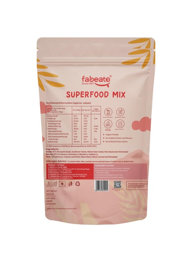 15-In-1 Premium Superfood Mix 200g |Trail Mix |Nuts, Dry Fruits, Seeds and Berries | Rich in Dietary Fiber, Rich in Protein|Trans Fat free|Rich in PUFA - Image 2