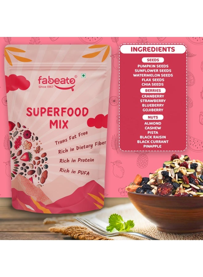 15-In-1 Premium Superfood Mix 200g |Trail Mix |Nuts, Dry Fruits, Seeds and Berries | Rich in Dietary Fiber, Rich in Protein|Trans Fat free|Rich in PUFA - Image 5