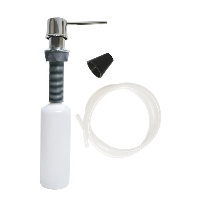 10037 SOAP DISPENSER WITH STRAIGHT NOZZLE 1 PACK CHROME