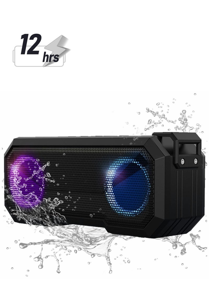 Y&D Portable Bluetooth Speaker,IPX7 Waterproof Wireless Speaker with 16W Loud Stereo Sound, Outdoor Speakers 5.0, 12H Playtime  - Image 1