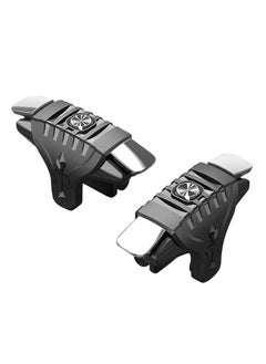 T I G O Bumblebee Game Trigger Upgrade Version PUBG Mobile Trigger with Aim & Fire Triggers and 2 Pcs Gaming Finger Sleeves, 6 Finger Trigger Sensitive Shoot, Compatible with iPhone & Android Most Phones  - Image 1