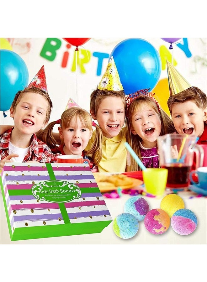 Purelis Kids Bath Bombs with Toy Surprises Inside! 12 XL Surprise Bath Bombs for Boys and Girls Birthday Bath Bomb Set for Children of All Ages - Image 4