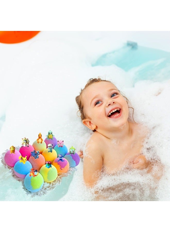 Purelis Kids Bath Bombs with Toy Surprises Inside! 12 XL Surprise Bath Bombs for Boys and Girls Birthday Bath Bomb Set for Children of All Ages - Image 5