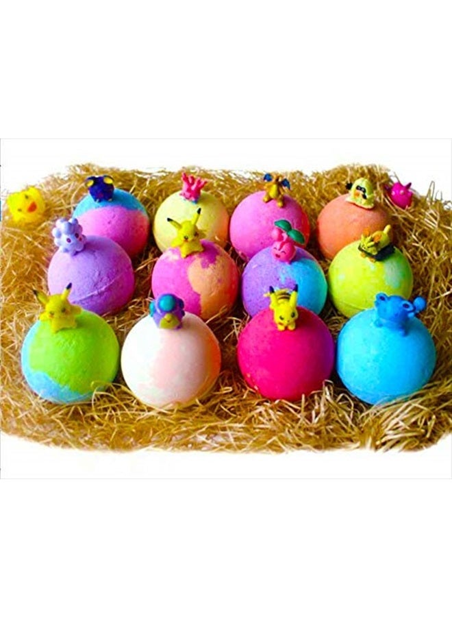 Purelis Kids Bath Bombs with Toy Surprises Inside! 12 XL Surprise Bath Bombs for Boys and Girls Birthday Bath Bomb Set for Children of All Ages - Image 3