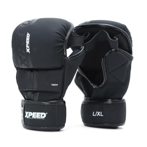 Xpeed Premium Matt PU Sparring MMA Gloves || Soft and Comfortable || Mixed Martial Arts Gloves (Pair of 1) (L/XL) - Image 1