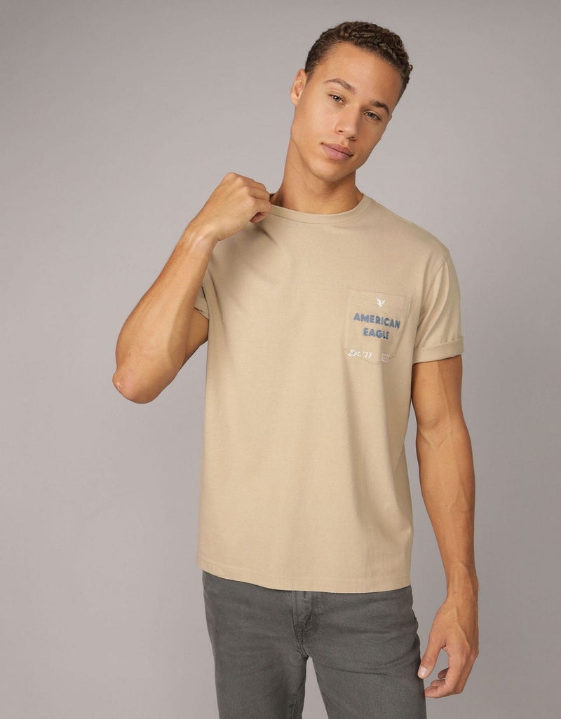 American Eagle AE Elevated Logo Graphic T-Shirt - Image 1