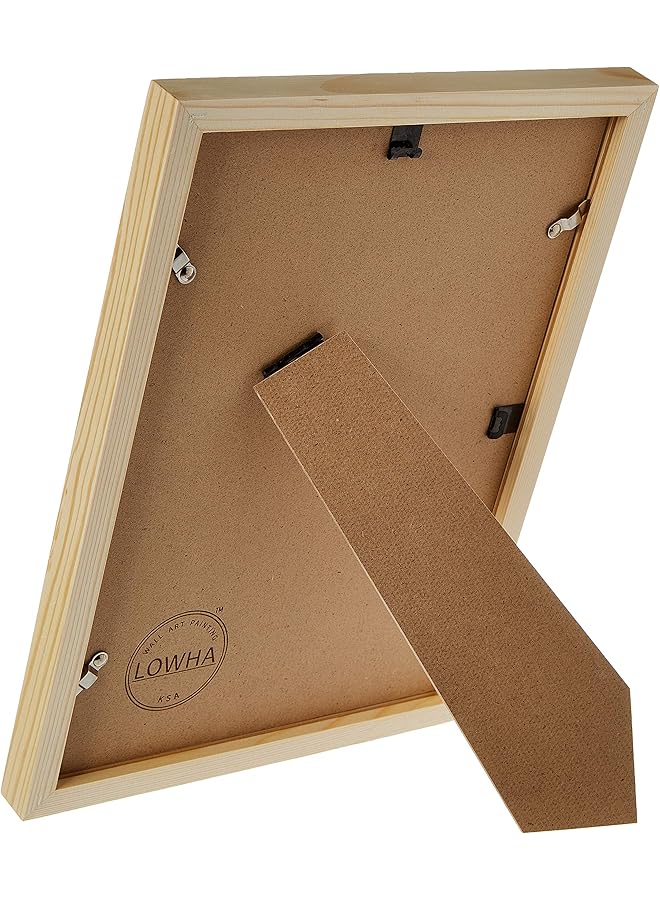 erorex Ronaldo Wall Art With Pan Wood Framed Ready To Hang For Home Bed Room Office Living Room Home Decor Hand Made Wooden Color 23 X 33Cm By - Image 3