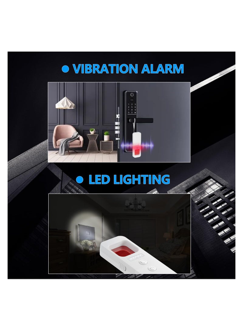 1PCS Hidden Camera Detectors Anti Spy Detector Tracker Detector Infrared Camera Scanner Bug Detector Listening Device Detector RF Signal Scanner Device for Cars Indoor Outroom (White) - Image 5