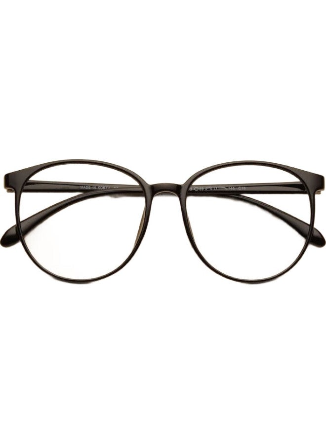 Bai Xiaoshe Anti-Blue Light Glasses-1965【Bright Black Frame】Retro Frame Radiation Protection Unisex - Image 3
