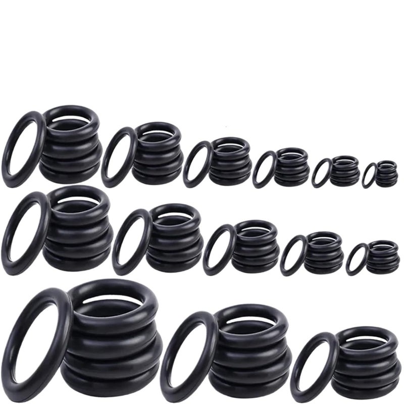 225 Pcs Car Seals Washer O Ring Gasket Assortment Kit 18 Types Nitrile Rubber - Image 1