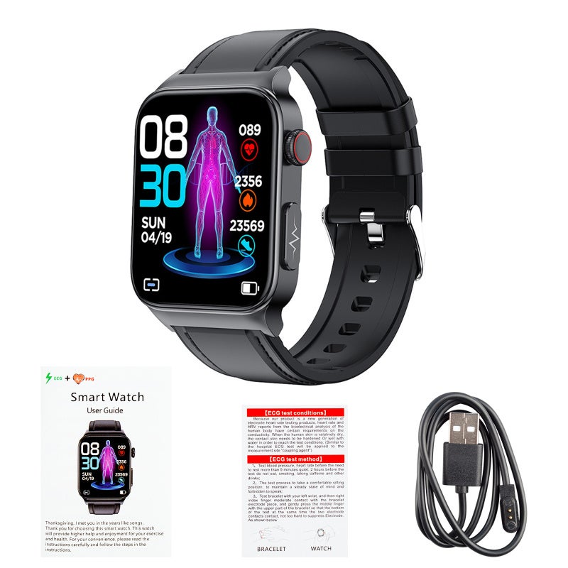 WYT E500 Blood Glucose Smart Watch ECG Monitoring Blood Pressure Fitness Tracker HOT - Image 5