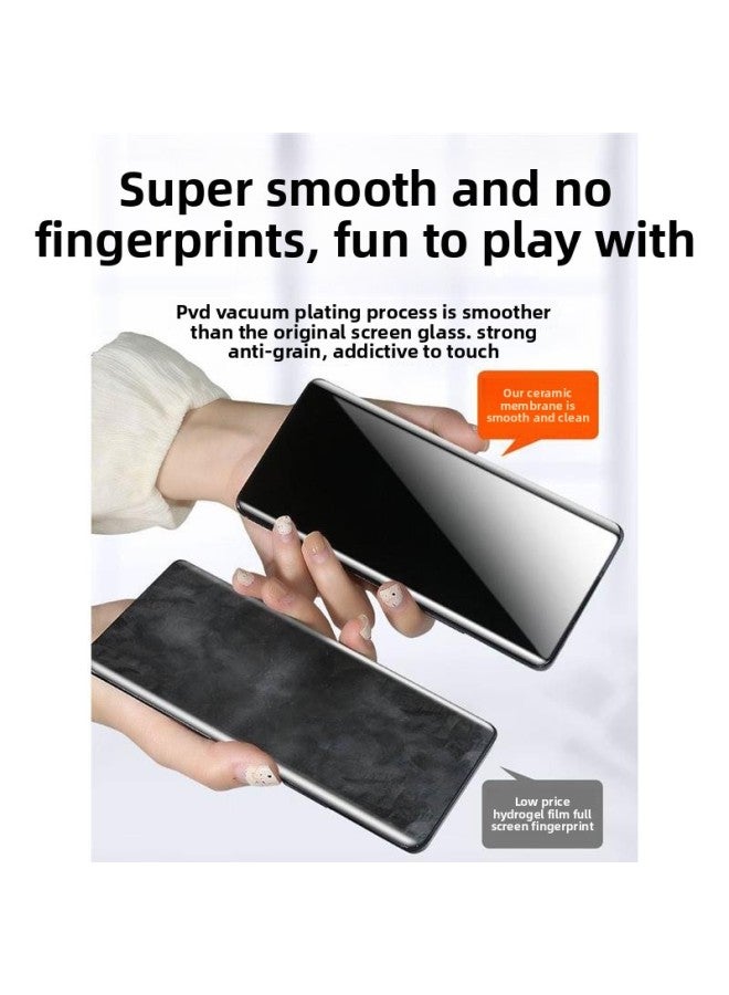 [Seconds Unlock] For Huawei Mate40 Mobile Phone Film Nova10Pro Ceramic Tempered Film Mete50 Anti-Peep Film H-color:Curved Ceramic Membrane♦Ultra-clear 1 Fingerprint Solution In Seconds♦Full Adhesive Tape Comes With 5 Gifts-size:For Huawei Nova7Pro  - Image 5