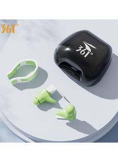 361 Degrees 3-Piece Set Of Swimming Silicone Nose Clip Earplugs for Children Soft Anti Choking Water Professional Swimming Diving Security Pool Accessories With Storage Box  - Image 1