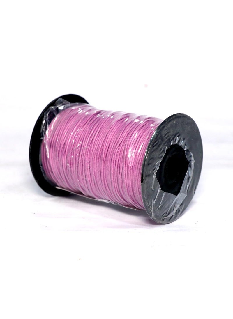 Torex TOREX� 92 Mt, 1mm Thick, Roll Braided Wax Cotton Cord for DIY Jewellery Making, Beading, Art and Craft Work and Handicrafts, (Pack of 1 pcs Magenta)  - Image 2