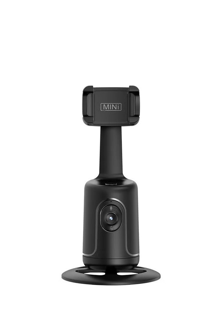 P01 Auto Face Tracking Tripod, 360° Rotation Body Phone Camera Mount Smart Shooting Holder with Remote Selfie Stick, No App, Gesture Control, for Vlog, TikTok