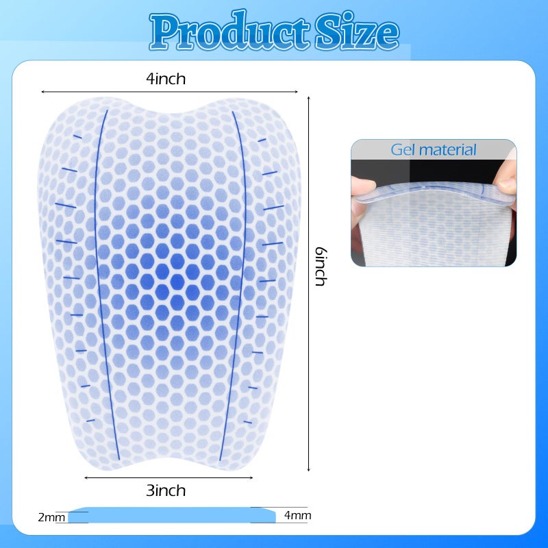 YIBOBO 2 Pcs Ski Shin Guards for Boots, Gel Shin Pads for Ski & Snowboard, Lightweight Reusable Shin Protectors for Pressure Relief - Image 4
