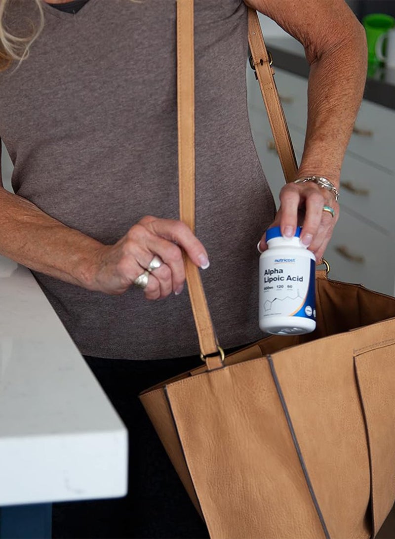 Nutricost حمض ألفا ليبويك 600 ملغ لكل حصة 120 كبسولة - Image 5
