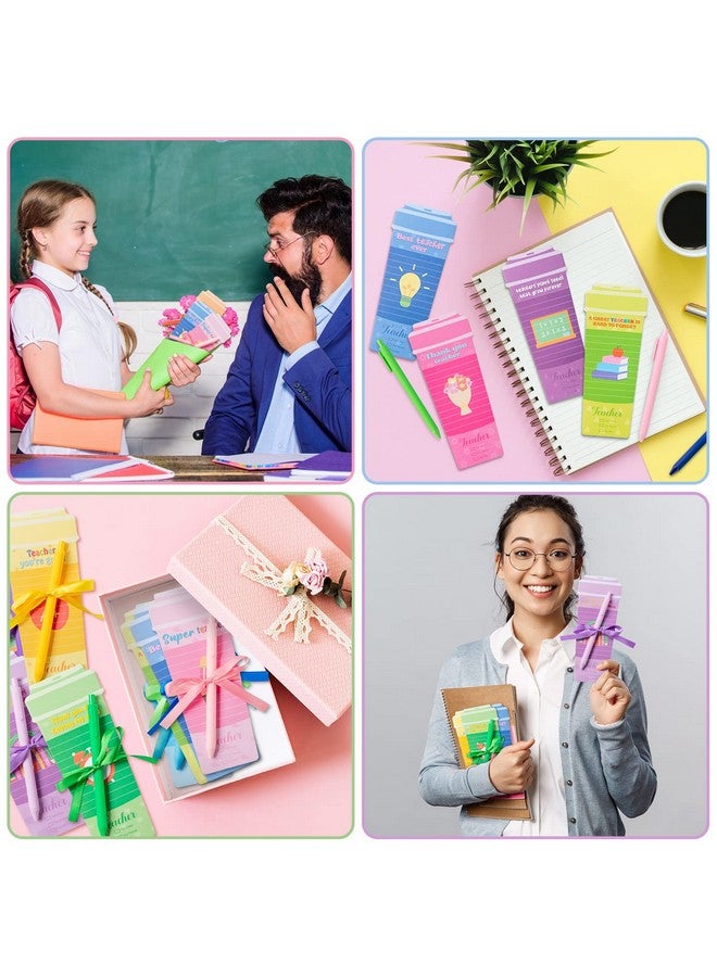 ANGOLIO Teacher Coffee Cup Notepad With Pen - Teacher Inspirational Sticky Note Personalized To Do List Note Holiday Teacher'S Day Gift Office School Classroom Supplies Teacher Thank You Gift(10 Sets) - Image 3